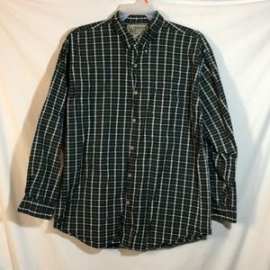 U.S. Expeditions Green Plaid Button Down Shirt